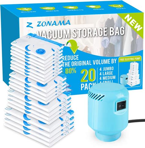 Amazon Vacuum Storage Bags With Electric Air Pump 20 Pack 4