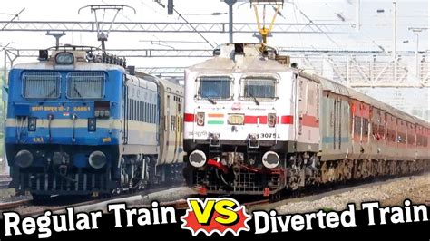 Regular Train Vs Route Diverted Train Puri Tirupati Express With Lhb