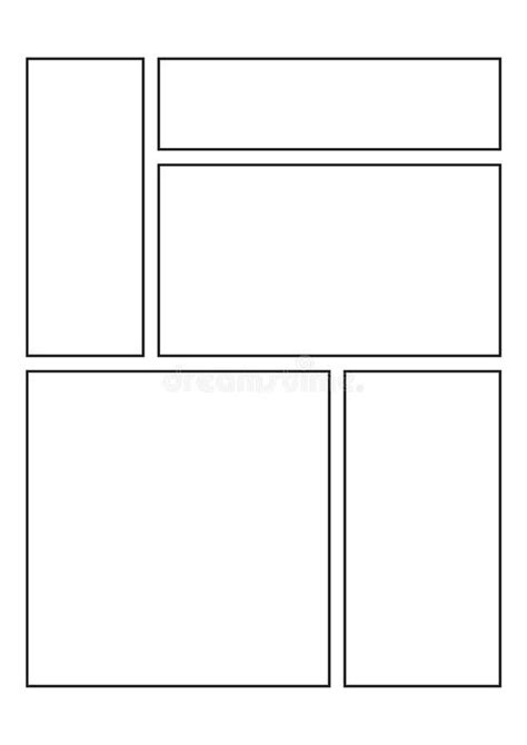 Plantilla De Manga Storyboard Layout Para Dibujar Ilustraci N Del