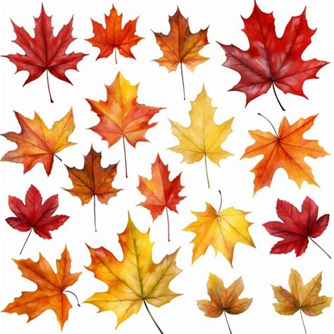 Autumn Pattern Maple Leaf Seamless Fall Seasonal Red Design Wallpaper