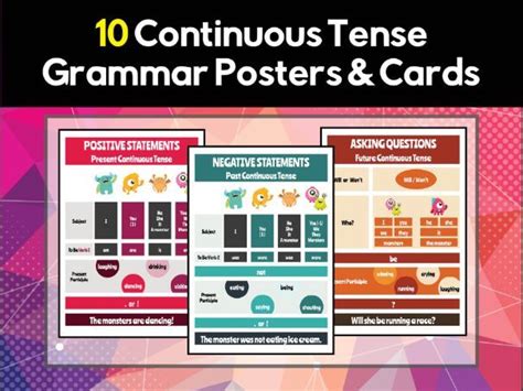 Present Continuous Tense Flash Cards