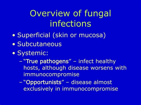 Pathophysiology Of Fungal Infection