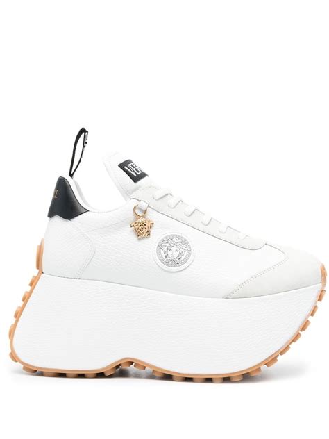 Versace Platform Sole Low Top Sneakers Farfetch