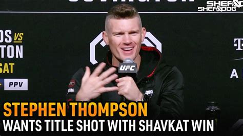 Stephen Thompson Shavkat Rakhmonov Win Gives Me A Title Shot Next