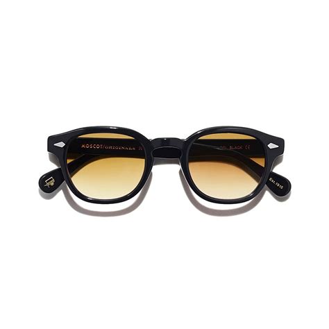 Moscot Custom Made Tints Lemtosh Sun Black Chestnut Fade