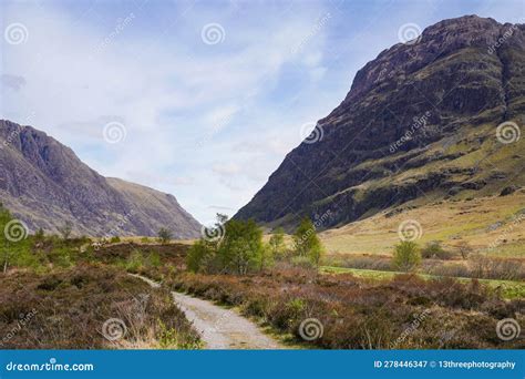 A Hiking Path Near Glencoe in the Scottish Highlands Stock Image ...