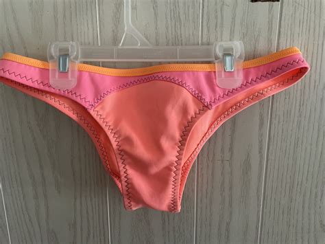 Victoria S Secret Swim Suit Bikini Set Cute Zip Back Gem