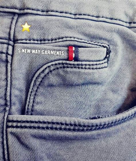 Denim Pocket Details Gents Pants Logo Placement Denim Jeans Men