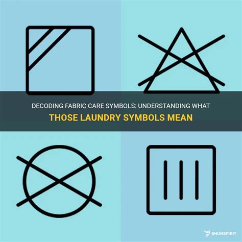 Decoding Fabric Care Symbols Understanding What Those Laundry Symbols