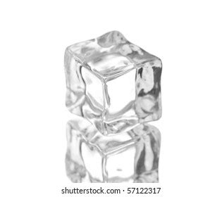 Ice Cube Realistic Illustration Isolated Shape Stock Illustration