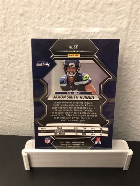 Panini Mosaic Rookies Mosaic Prizm Jaxon Smith Njigba Rc