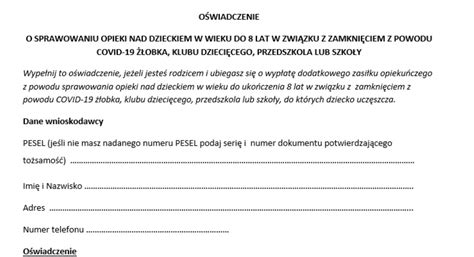 Zasiłek Opiekuńczy Zasilek Opiekunczy Blog Ksiegowy Infakt Pl Skoro