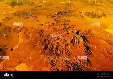 The surface of the planet Mars, artist's rendering Stock Photo - Alamy