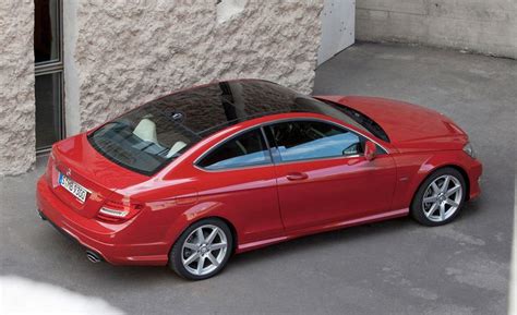 mercedes  class coupe red topview