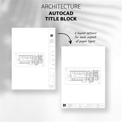 Modernist Architect Title Block Templates Autocad Title Block Template