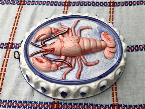 Vintage Ceramic Lobster Decorative Mold X Vintage Etsy