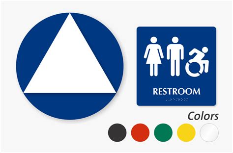 Handicap Bathroom Signs Simple Accessible Restroom - Ada Unisex ...