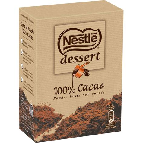 Cacao En Poudre Non Sucr Nestl Dessert G La Belle Vie