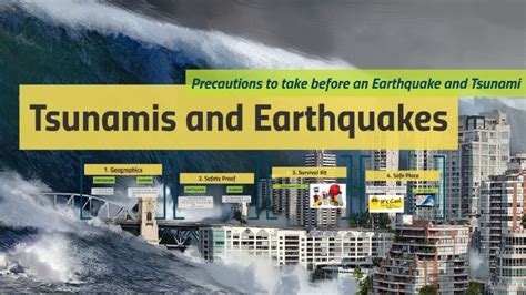 precausions of earthquake and tsunami by Denesia Mitchell