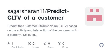 GitHub Sagarsharan11 Predict CLTV Of A Customer Predict The Customer