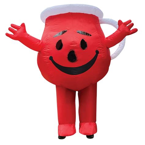 Inflatable Kool Aid Man Halloween Costume Over 6 Feet Tall Walmart