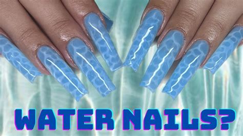 Water Effect Nails Gel X Easy Nail Designs For Beginners How To