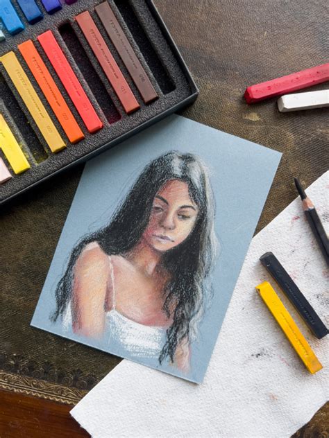 Soft Pastel Portrait Drawing Step By Step