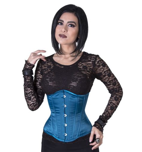 Dark Turquoise Steel Boned Corset