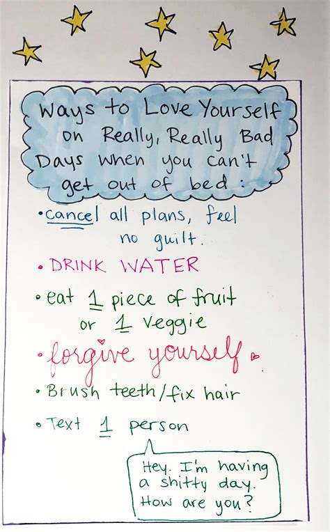 Self Love Chart Reminder • The Strange Is Beautiful