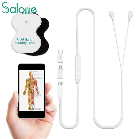 Salorie 6 Mode 8 Level Mini EMS Device Acupuncture Electrode Massage