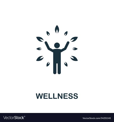 Wellness Icon Simple Element From Life Skills Vector Image