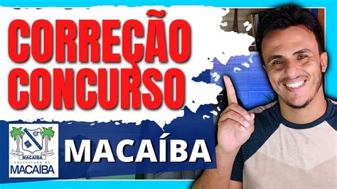 Corre O E Coment Rio Da Prova Do Concurso Maca Ba Rn Youtube