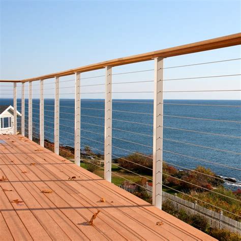 Modern Terrace Balustrades Design Stainless Steel Cable Railing