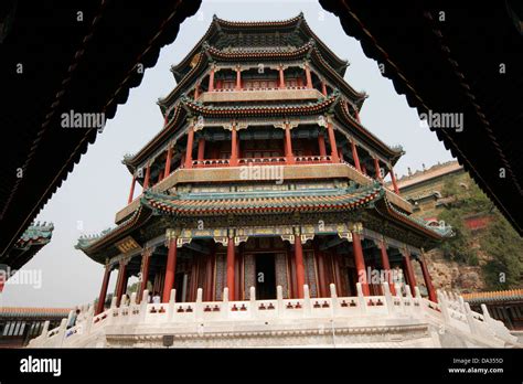 The Buddhist Fragrance Pavilion Summer Palace Beijing China Stock