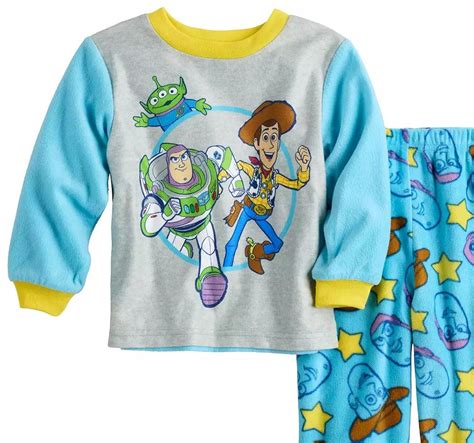 Toy Story Toddler Boys Buzz Lightyear Woody And Lgm Fleece Pajama Set