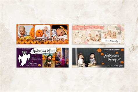 4 Spooky Facebook Covers / Halloween | Facebook Templates ~ Creative Market