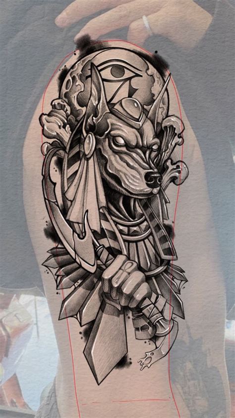 Anubis tattoo | Anubis tattoo, Tattoo illustration, Sketches