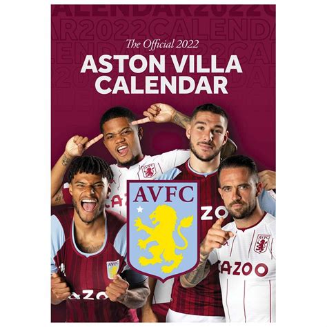 Buy Aston Villa Official Soccer Player 2022 , Full Colour A3 Villa 2022 ...