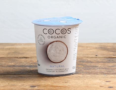 Natural Coconut Milk Yogurt Alternative COCOS 125g Abel Cole