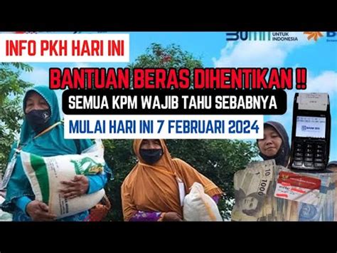 Fiks Bantuan Beras Dihentikan Begini Penjelasannya