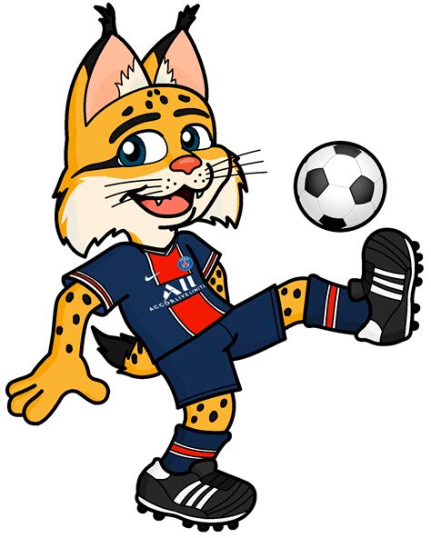 Psg Lince Mascote Desenho Novo Paris Saint Germain Psg Desenhos Novos