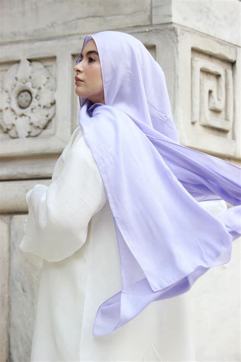 Lavender Modal Plain Hijab Soft Airy High Quality Hijabs