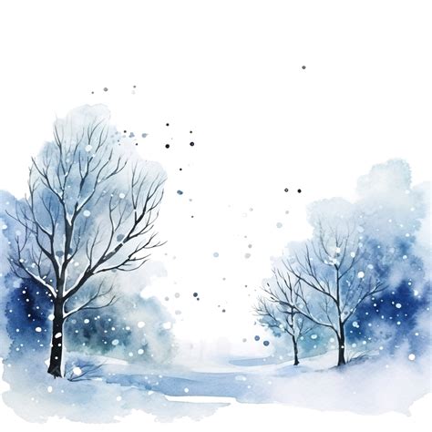 Watercolor Snow Weather Snow Flake Cool PNG Transparent Image And