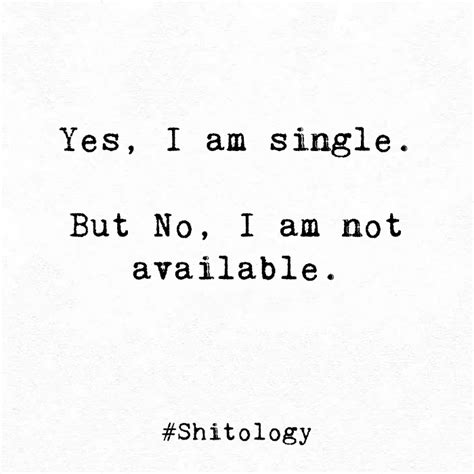 Im Single But Not Available