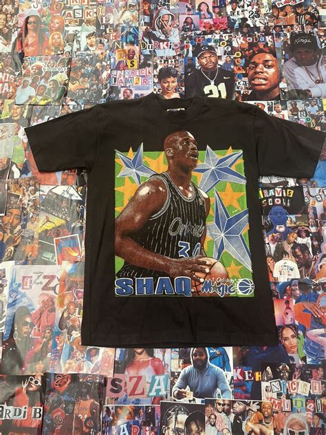 Super Rare Vtg S T Shirt Shaq Orlando Magic Salem Gem