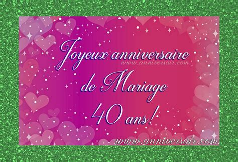 Anniversaire De Mariage 40 Ans Joyeux Anniversaire