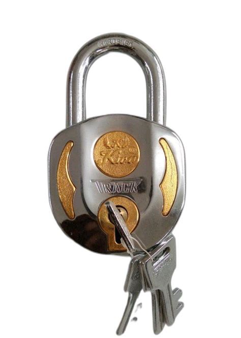 With Key Kiva Track Iron Round Padlock Main Door Padlock Size 50 Mm