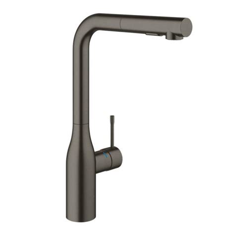 Grohe Essence Kitchen Mixer Tap Pull Out Spout Swivelling Brushed