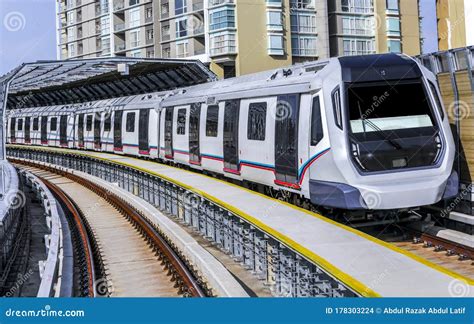 Malaysia Mrt Train For Transportation And Tourism Stock Photo Image