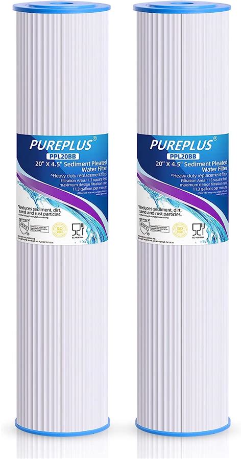 Amazon Pureplus X Whole House Pleated Sediment Filter For